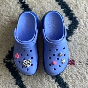 Crocs Women's Classic Mega Crush Clogs - MOON JELLY